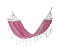 DKD Home Decor Hamaca Terraza Y Jardin Rosa Poliester/Algodon/Pino 80 x 28 x 255 cm
