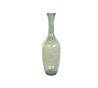 DKD Home Decor Jarrón de Cristal Reciclado Artesanal Verde 30x30x100 cm