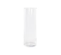 DKD Home Decor Jarrón de Cristal Transparente 12x12x40 cm