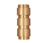 DKD Home Decor Lámpara de Aplique Acero Patinado Dorado Mate