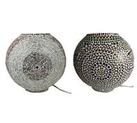 DKD Home Decor Lámpara de Sobremesa de Cristal Mosaico 33x20x32 cm