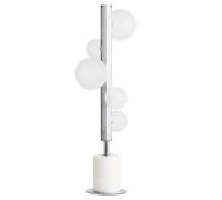 DKD Home Decor Lámpara de Sobremesa de Mármol y Cristal con 5 Bolas