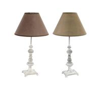 DKD Home Decor Lámpara de Sobremesa de Metal 25x25x48 cm Surtida