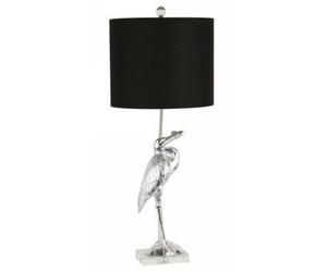 DKD Home Decor Lámpara de Sobremesa Garza en Resina y Poliéster