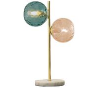 DKD Home Decor Lámpara de Sobremesa Mármol y Cristal Bolas