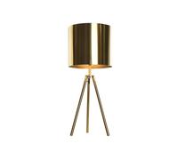 DKD Home Decor Lámpara de Sobremesa Metal Dorado 25x25x60 cm