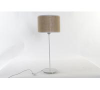 DKD Home Decor Lámpara de sobremesa Metal y Poliéster Blanco