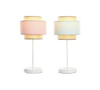 DKD Home Decor Lámpara de Sobremesa Rosamary Metal E27 Surtido de 2