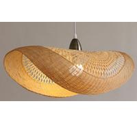 DKD Home Decor Lámpara de Techo Bambú Pamela Marrón Natural