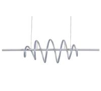 DKD Home Decor Lámpara de Techo LED Aluminio Blanco Muelle 100x25x25 cm