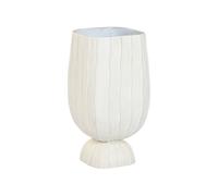 DKD Home Decor Macetero de Fibra Arcilla Desgastado Crudo 32x32x60 cm