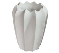 DKD Home Decor Macetero de Fibra de Vidrio Blanco 40x40x51 cm