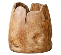 DKD Home Decor Macetero de Raíz de Teca Reciclada 35x35x45 Natural Marrón