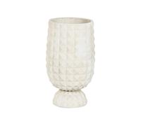 DKD Home Decor Macetero Fibra Arcilla Desgastado Crudo 35x35x60 cm