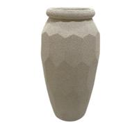 DKD Home Decor Macetero Magnesia Blanco Roto Rugoso 47x47x61 cm