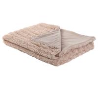DKD Home Decor Manta de Poliéster Rosa Palo 130x170 cm