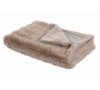 DKD Home Decor Manta de Poliéster Rosa Palo para Sofá