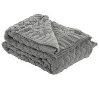 DKD Home Decor Manta de Punto Gris Claro 130x170 cm