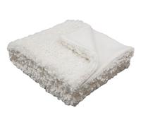 DKD Home Decor Manta para Sofá Poliéster Crudo 130x170 cm