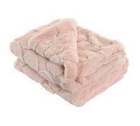 DKD Home Decor Manta para Sofá Rosa Palo 130x170 cm