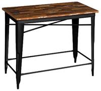 DKD Home Decor Mesa de Bar Metal Madera Marrón