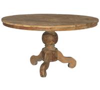 DKD Home Decor Mesa de Comedor de Teca Reciclada 160x160x78 cm