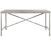 DKD Home Decor Mesa de Comedor Mango y Hierro 240x90x78,5 Blanco