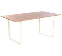 DKD Home Decor Mesa de Comedor MDF y Hierro Marrón