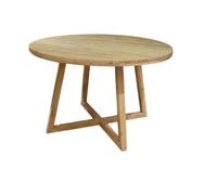 DKD Home Decor Mesa Redonda de Comedor Acacia 115x115x76