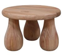 DKD Home Decor Mesita Auxiliar Mindi Natural 60x60x40
