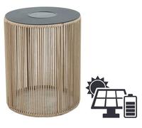 DKD Home Decor Mesita Auxiliar Terraza y Jardín Negro Marrón