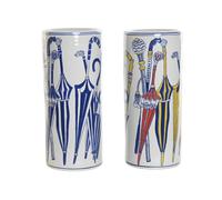 DKD Home Decor Paragüero de Porcelana Surtido de 2 Unidades