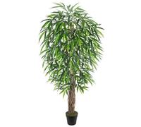 DKD Home Decor Planta Ficus Verde PE 100x100x203 cm