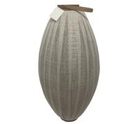 DKD Home Decor Portavelas de Madera y Lino Crudo