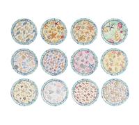 DKD Home Decor Posavasos de Dolomite con Conchas, 12 unidades