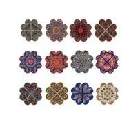 DKD Home Decor Posavasos Mandala Surtido de 12 unidades