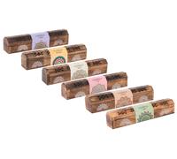 DKD Home Decor Set de 10 Soportes para Incienso Mandala Color de Madera