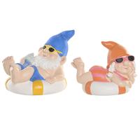 DKD Home Decor Set de 2 Figuras de Magnesia Multicolor