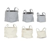 DKD Home Decor Set de 3 Cestas Kondo en Poliéster