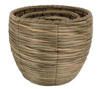 DKD Home Decor Set de 3 Maceteros de Fibra Marrón Natural