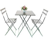 DKD Home Decor Set de 3 Mesas Metálicas Gris 60x60x71 cm