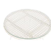 DKD Home Decor Set de 3 Sillas de Ratán Sintético Blanco con Cojines