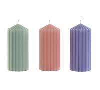 DKD Home Decor Set de 3 Velas Perfumadas de Cera de Parafina
