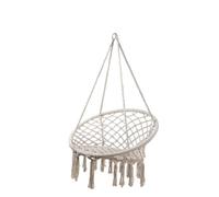 DKD Home Decor Silla Colgante Algodón Acero Crudo