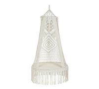 DKD Home Decor Silla Colgante de Algodón en Crudo con Macramé