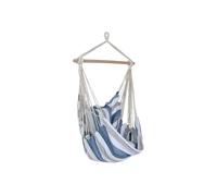 DKD Home Decor Silla Colgante para Terraza y Jardín Azul y Blanco 60 x 135 x 100 cm