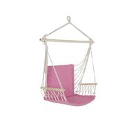 DKD Home Decor Silla Colgante para Terraza y Jardín Rosa 54 x 100 x 97 cm