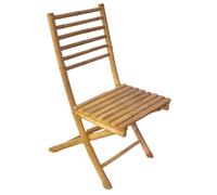 DKD Home Decor Silla de Bambú Plegable Marrón