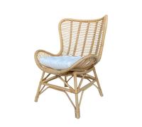 DKD Home Decor Silla de Bambú y Ratán Natural