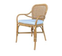 DKD Home Decor Silla de Bambú y Ratán Natural